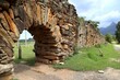 Old aqueduct from the Portuguese colonial era, on the old royal road (Estrada Real, Minas Gerais)
