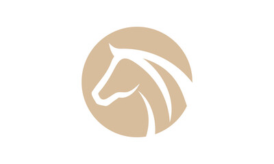 Wall Mural - horse head logo design. linear style luxury icon vector illustration.