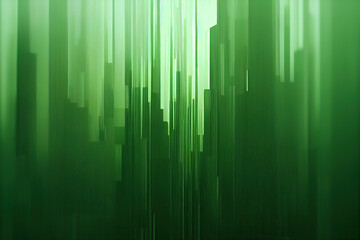 Green matrix background. Ai generated.