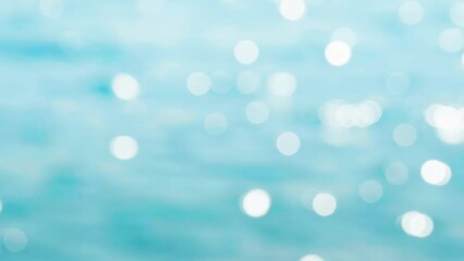 slow motion water of tropical sea, bokeh