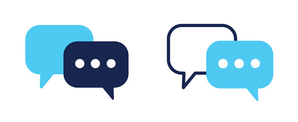 comment icon speech bubble symbol Chat message icons - talk message Bubble chat icon. online communication, Conversation, chatting icons. 10 EPS.