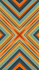 Fototapete - Luminous background with multicolored stripes. Trendy 3d rendering digital illustration