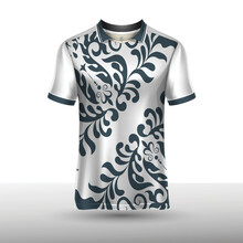 Short Sleeve Batik T-shirt Mockup Design