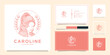 © Fu - Pink beauty woman logo and business card template