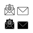 © Lunaraa - Mail icon vector for web and mobile app. email sign and symbol. E-mail icon. Envelope icon