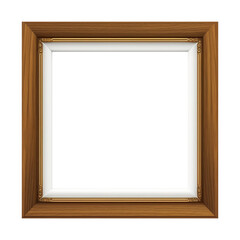 Poster -  wooden square frame