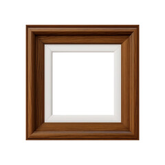 Wall Mural -  wooden square frame