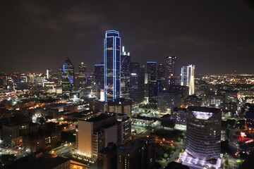 Dallas Texas Skyline At Night