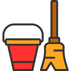 Canvas Print - Cleaning Tools Icon