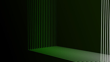 Wall Mural - absorption tunnel on a black background. hypnotic abstract illusion. abstract 3d portal. 3d renderin