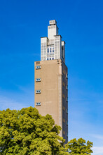 Germany, Saxony-Anhalt, Magdeburg, Albinmuller-Turm Observation Deck