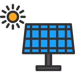 Poster - Solar Panel Icon