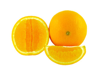 Canvas Print - Orange fruit on transparent png