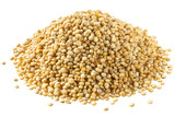 Fototapeta  - Pile of quinoa, an edible seeds of Chenopodium quinoa, isolated png