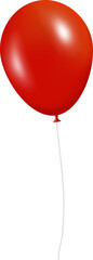 3D red balloon