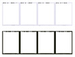 © phototravelua - Film strip template, empty developed black and white 120 type (60mm) with 6x4.5 frames in negative and positive isolated on white background with work path.