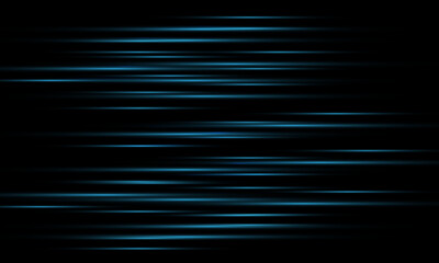 Wall Mural - Abstract blue speed blur on black background vector
