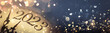 Leinwandbild Motiv New Year's Eve 2023 Celebration background with gold glitter