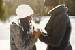 © prostooleh - African american couple in a winter forest