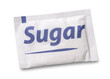 Small sugar packet isolated