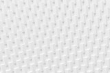 Fototapeta Przestrzenne - Abstract white rectangular prism shape connections background. Digital surface 3d render design illustration. Geometry pattern. Hex design template banner 3d illustration