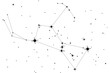 Simple astronomical illustration of the constellation Orion (the Hunter). Transparent PNG design element for websites, print and other graphics.