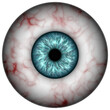 3D illustration of a single eyeball