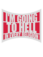 Sticker - im going to hell 