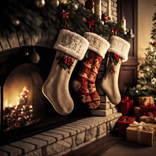 Christmas Stocking With Gifts