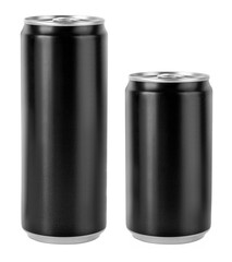 Sticker - Black Metal Aluminum Beverage Drink Can