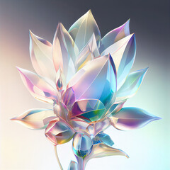 Iridescent Crystal Flower