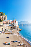 Fototapeta  - Atrani town on Amalfi coast in Italy