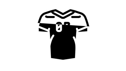 Sticker - jersey clothing line icon animation