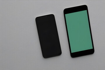 phone with screen isolated created using Generative AI