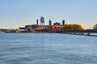 New Jersey Liberty State Park Ellis Island from coast