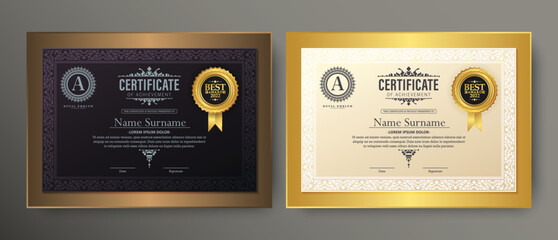 Wall Mural - Achievement certificate best award diploma