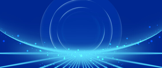 Wall Mural - blue background illuminated by light