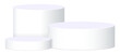 © kromkrathog - White cylinder pedestal podium
