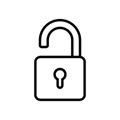 Wall Mural - padlock icon vector design template in white background