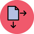 Move File Vector Icon
