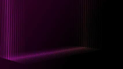 Wall Mural - absorption tunnel on a black background. hypnotic abstract illusion. abstract 3d portal. 3d renderin