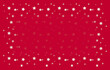 Various stars on a red background - frame and copy space - digital illustration.