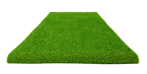 Sticker - Green grass carpet on white