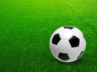 Soccer ball on the green grass