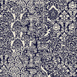 Arabesque Damask brocade ripped fabric patchwork vector seamless pattern wallpaper 