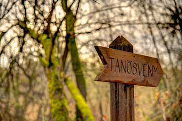 Sticker - Autumn colors in the Hungarian countryside, HDR Image