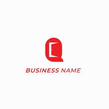 Design Logo Combine Letter Q And Door Icon