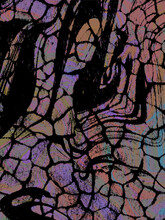 Multicolor Dreamy Cracks Sandstone Elephant Paint Liquid Pattern Abstract Vivid Background Wallpaper Graphic Art
