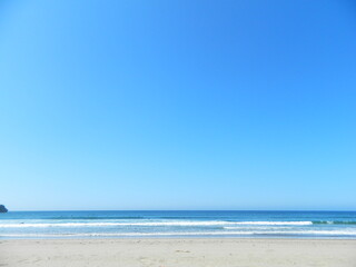 beach and blue sky