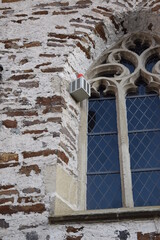 Canvas Print - Kirchenfenster mit Alarmsystem